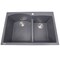 Nantucket Sinks 60/40 Double Bowl Dual-mount Granite Composite Titanium PR6040-TI - alternate 1